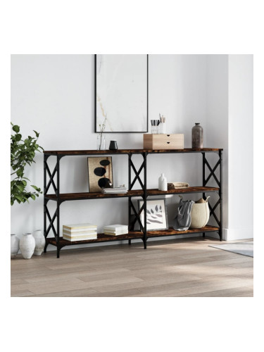 Sonata H Конзолна маса, опушен дъб, 156x28x80,5 см, инженерно дърво