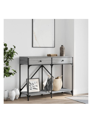 Sonata H Конзолна маса, сив сонома, 100x39x78,5 см, инженерно дърво