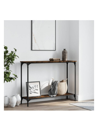 Sonata H Конзолна маса, опушен дъб, 101x30,5x75 см, инженерно дърво