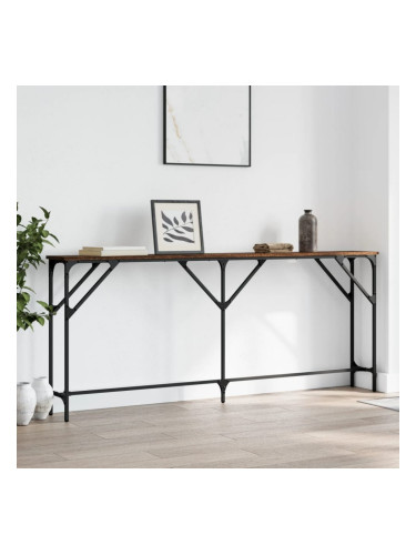 Sonata H Конзолна маса, кафяв дъб, 180x23x75 см, инженерно дърво