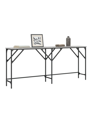 Sonata H Конзолна маса, сив сонома, 180x29x75 см, инженерно дърво