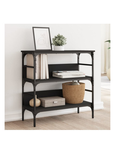 Sonata H Конзолна маса, черна, 75x32x75 см, инженерно дърво