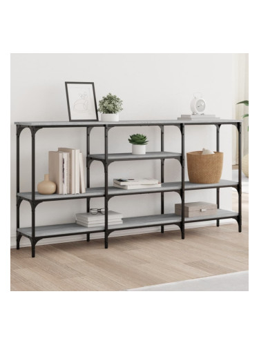 Sonata H Конзолна маса, сив сонома, 160x29x80 см, инженерно дърво