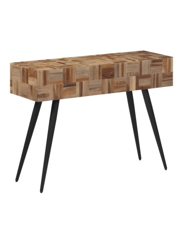 Sonata H Конзолна маса 110x34x80 см масивно регенерирано тиково дърво