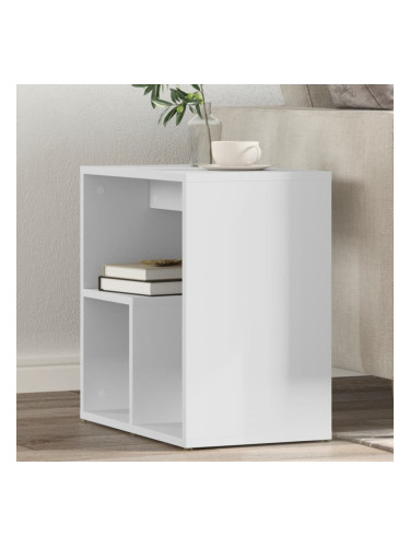 Sonata H Странична маса, бяла, 50x30x50 см, инженерно дърво