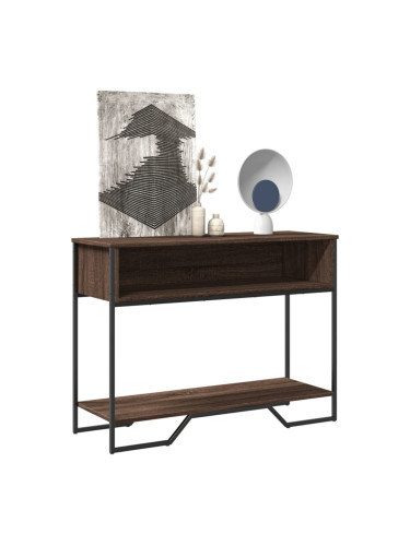 Sonata H Конзолна маса, кафяв дъб, 100x35x74,5 см, инженерно дърво