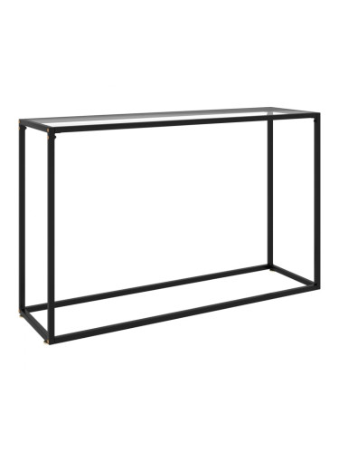 Sonata H Конзолна маса, прозрачна, 120x35x75 cм, закалено стъкло