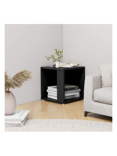 Sonata H Странична маса, черна, 33x33x34,5 см, инженерно дърво