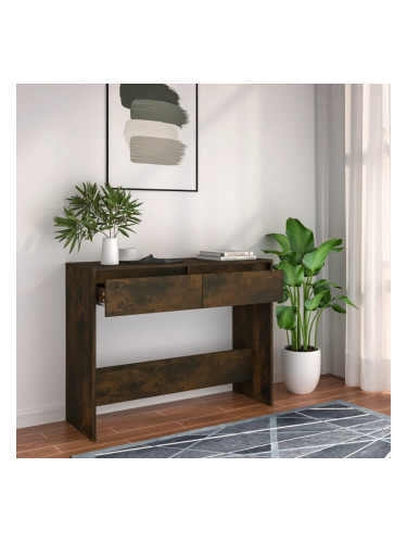 Sonata H Конзолна маса, опушен дъб, 100x35x76,5 см, инженерно дърво