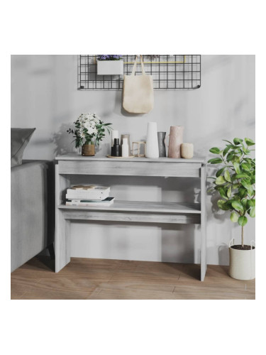 Sonata H Конзолна маса, сив сонома, 102x30x80 см, инженерно дърво