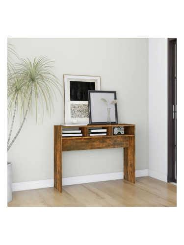 Sonata H Конзолна маса, опушен дъб, 105x30x80 см, инженерно дърво