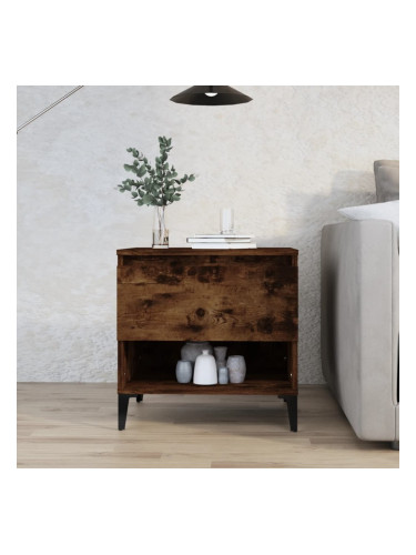 Sonata H Странична маса, опушен дъб, 50x46x50 см, инженерно дърво