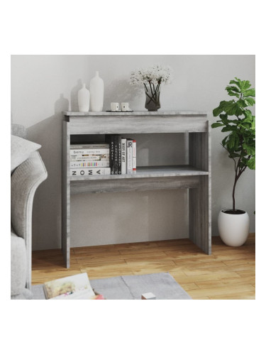 Sonata H Конзолна маса, сив сонома, 80x30x80 см, инженерно дърво