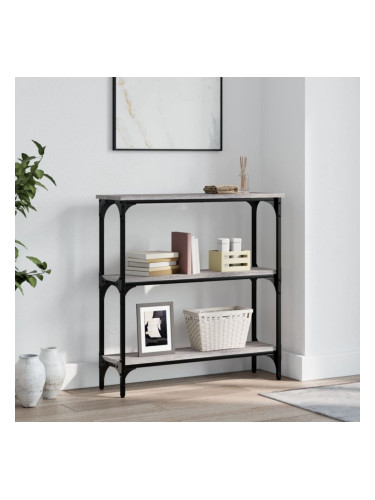 Sonata H Конзолна маса, сив сонома, 75x22,5x75 см, инженерно дърво