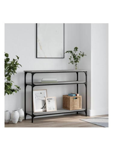 Sonata H Конзолна маса, сив сонома, 100x29x75 см, инженерно дърво