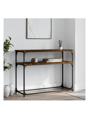 Sonata H Конзолна маса, опушен дъб, 100x35,5x75 см, инженерно дърво