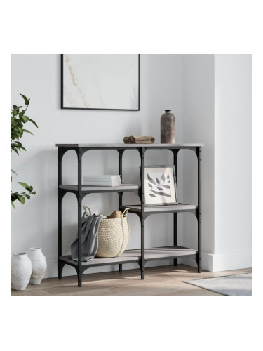 Sonata H Конзолна маса, сив сонома, 80x29x75 см, инженерно дърво