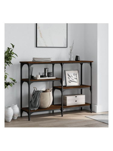 Sonata H Конзолна маса, кафяв дъб, 102x29x75 см, инженерно дърво