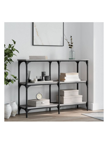 Sonata H Конзолна маса, сив сонома, 100x29x75 см, инженерно дърво