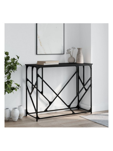 Sonata H Конзолна маса, черна, 100x40x80 см, инженерно дърво