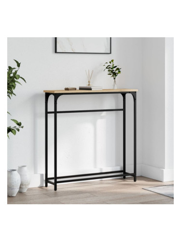 Sonata H Конзолна маса, дъб сонома, 75x19,5x75 см, инженерно дърво