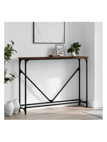 Sonata H Конзолна маса, кафяв дъб, 102x22,5x75 см, инженерно дърво