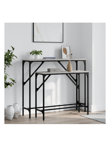 Sonata H Кафе маси, 2 бр, сив сонома, инженерно дърво