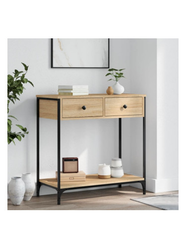 Sonata H Конзолна маса, дъб сонома, 75x34,5x75 см, инженерно дърво