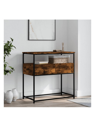 Sonata H Конзолна маса, опушен дъб, 75x40x75 см, инженерно дърво