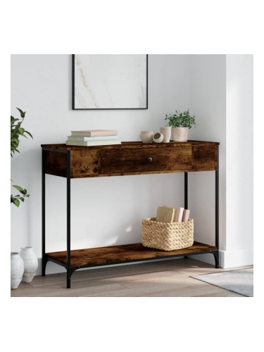 Sonata H Конзолна маса, опушен дъб, 100x34,5x75 см, инженерно дърво