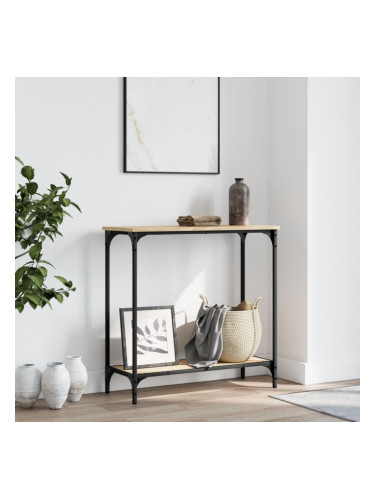 Sonata H Конзолна маса, дъб сонома, 75x30,5x75 см, инженерно дърво