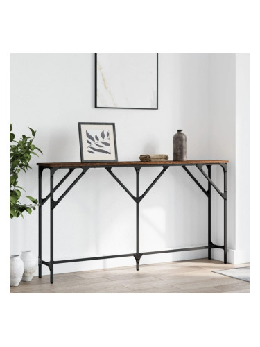 Sonata H Конзолна маса, кафяв дъб, 140x23x75 см, инженерно дърво