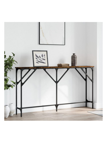 Sonata H Конзолна маса, опушен дъб, 140x23x75 см, инженерно дърво