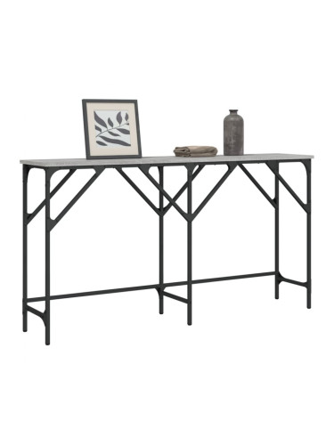 Sonata H Конзолна маса, сив сонома, 140x29x75 см, инженерно дърво