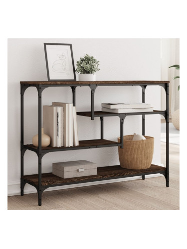 Sonata H Конзолна маса, кафяв дъб, 100x30x75 см, инженерно дърво