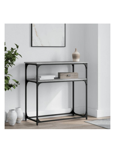 Sonata H Конзолна маса, сив сонома, 75x35,5x75 см, инженерно дърво