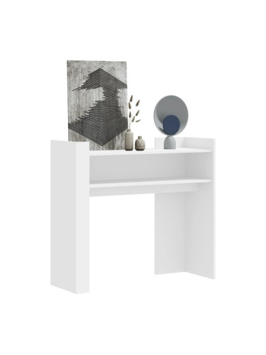 Sonata H Конзолна маса, бяла, 100x35x90 см, инженерно дърво