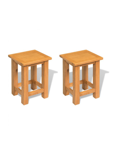 Sonata H Крайни маси, 2 бр, 27x24x37 см, масивно дъбово дърво