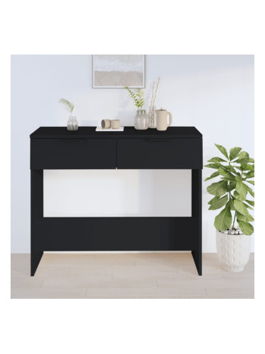 Sonata H Конзолна маса, черна, 90x36x75 см, инженерно дърво
