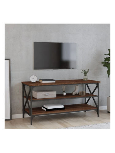 Sonata H ТВ шкаф, кафяв дъб, 100x40x50 см, инженерно дърво