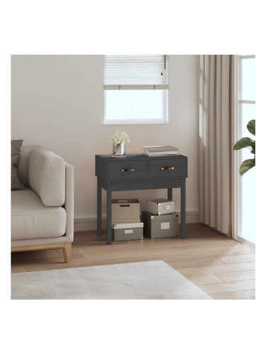 Sonata H Конзолна маса, сива, 76,5x40x75 см, борово дърво масив