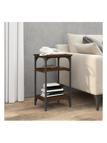 Sonata H Странична маса, кафяв дъб, 35x30x60 см, инженерно дърво