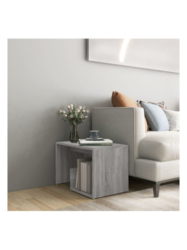 Sonata H Странична маса, сив сонома, 59x36x38 см, инженерно дърво