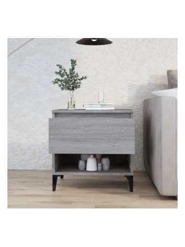 Sonata H Странична маса, cив сонома, 50x46x50 см, инженерно дърво