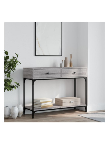 Sonata H Конзолна маса, сив сонома, 100x34,5x75 см, инженерно дърво