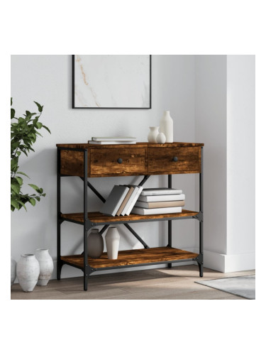 Sonata H Конзолна маса, опушен дъб, 75x34,5x75 см, инженерно дърво