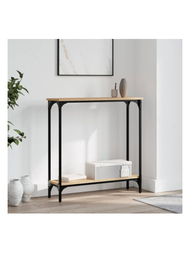 Sonata H Конзолна маса, дъб сонома, 75x22,5x75 см, инженерно дърво