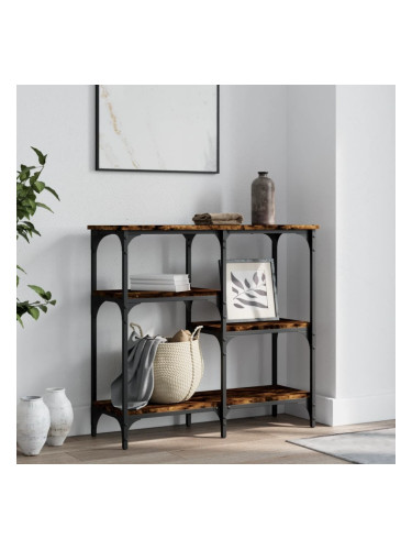 Sonata H Конзолна маса опушен дъб 80x29x75 см инженерно дърво