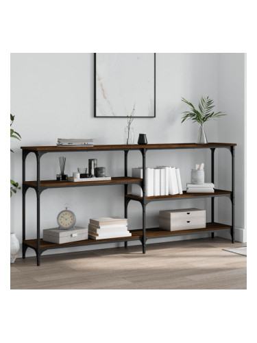 Sonata H Конзолна маса, кафяв дъб, 160x29x75 см, инженерно дърво