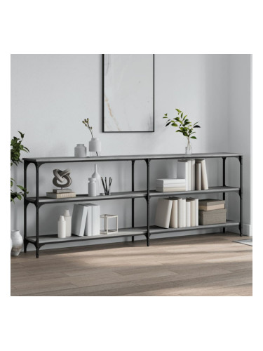 Sonata H Конзолна маса, сив сонома, 200x29x75 см, инженерно дърво